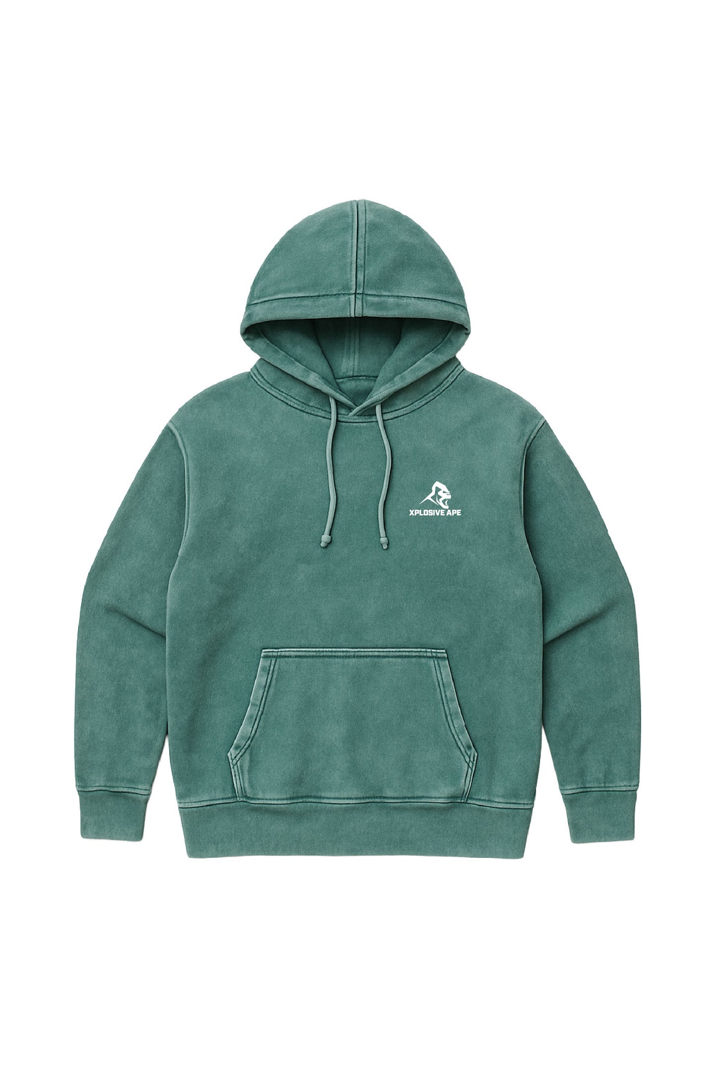 XAPE Vintage Wash String Hoodie - Green