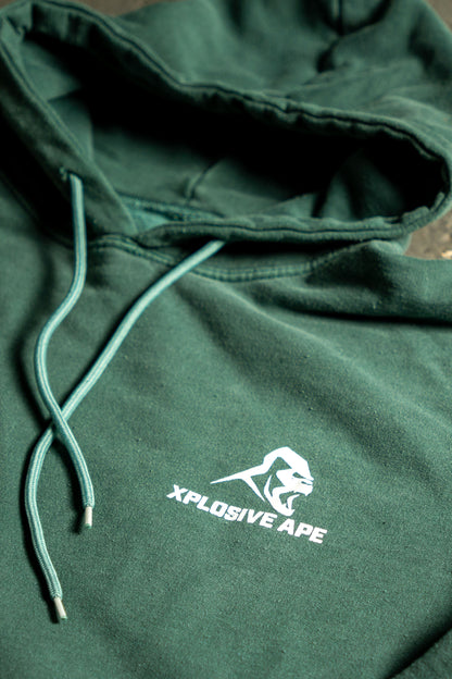 XAPE Vintage Wash String Hoodie - Green