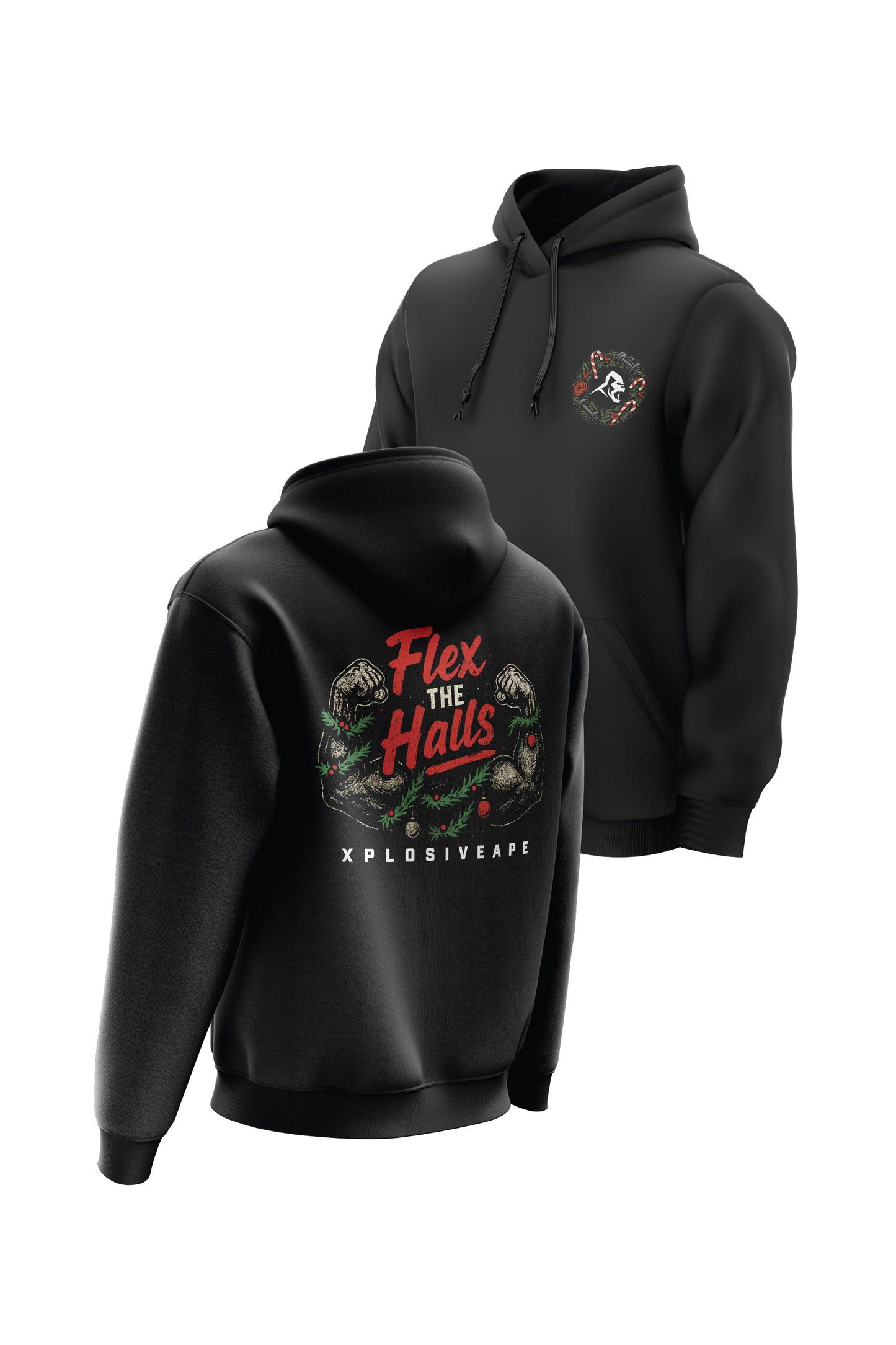 XAPE Xmas Flex String Hoodie - Black