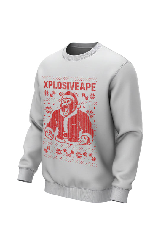 XAPE Xmas Ape Sweatshirt - Sports Grey